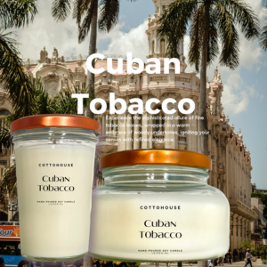 soja kaars cuban tobacco - cottohouse