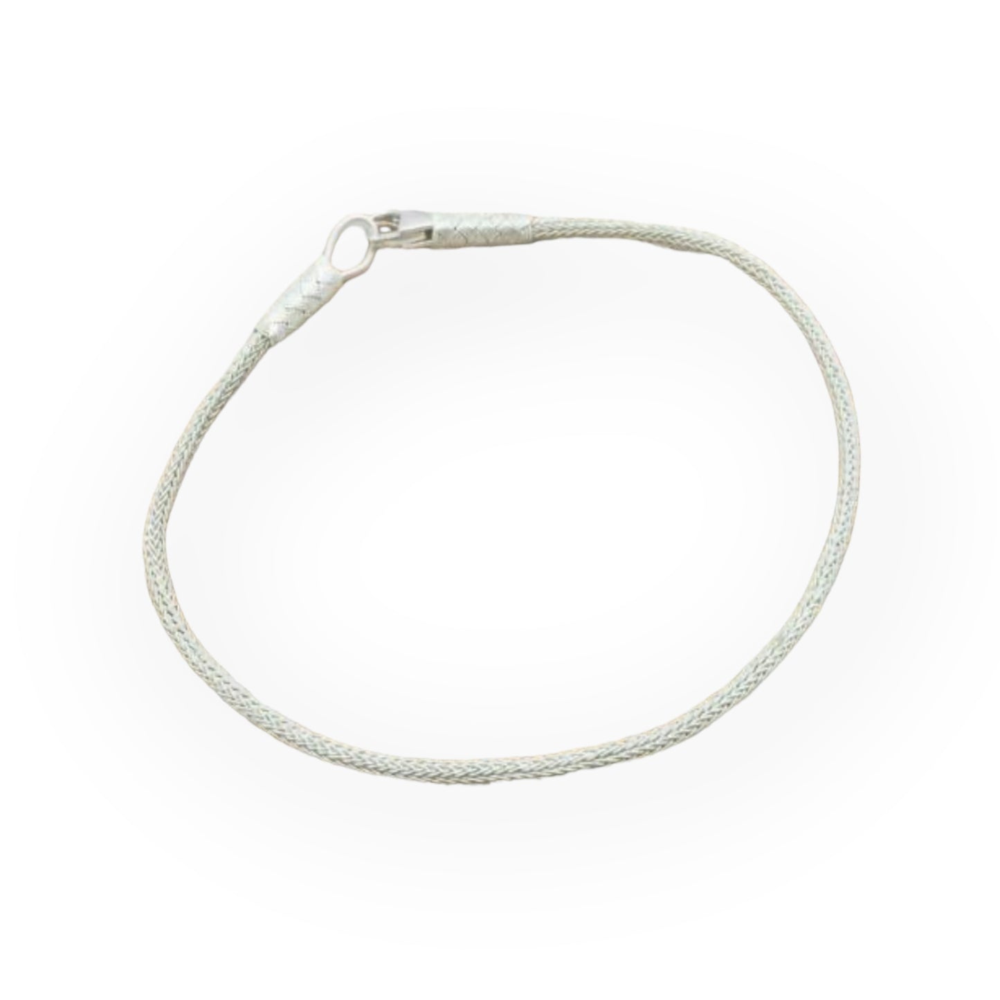 Zilver Armband - Handgeven van Puur Zilver Draaden ( 1000 karaat zilver )