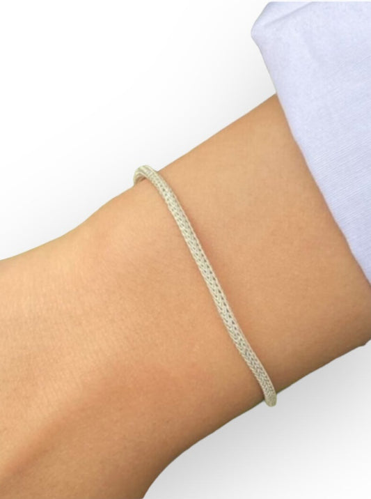 Armband - Handgefertigt aus reinen Silberdrähten (1000 Karat Silber)