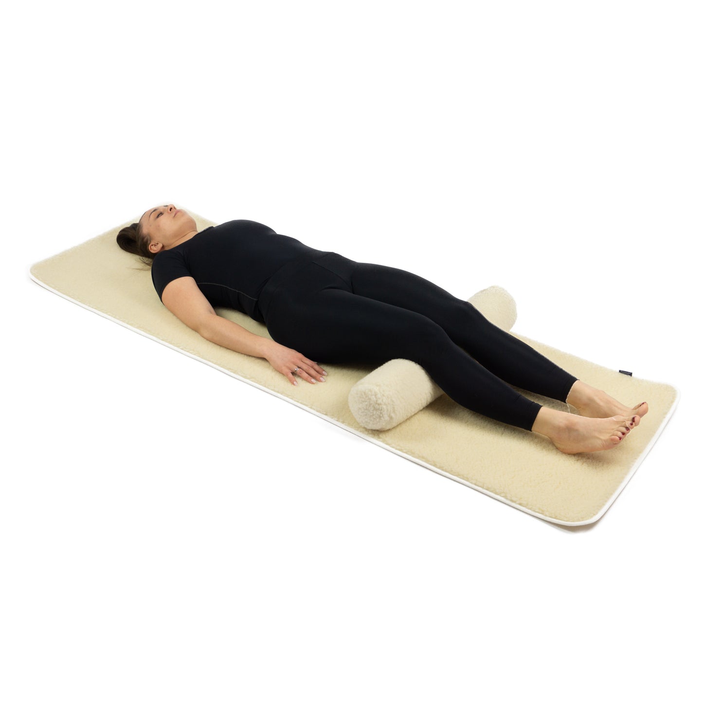 Merino wool yoga roller cushion - Natural