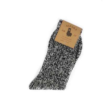  zwart alpaca wollen sokken - CottoHouse